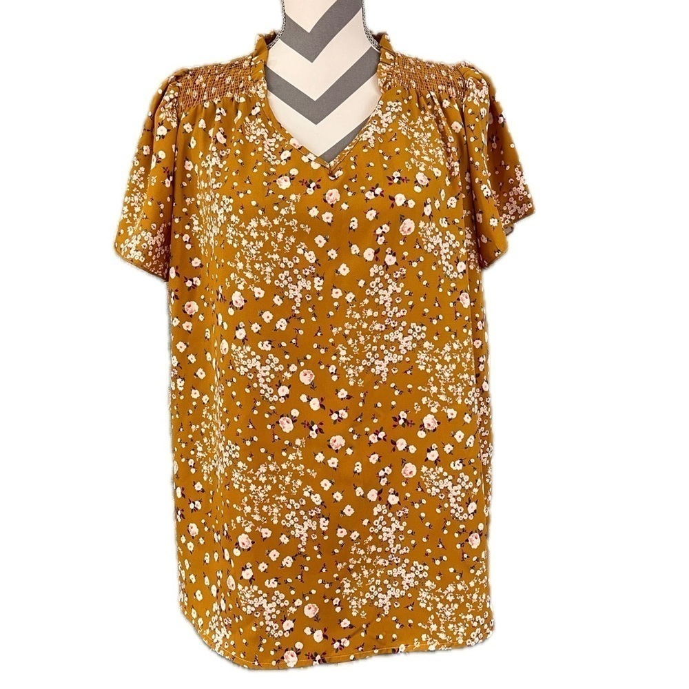Hailey & Co Floral Print Blouse - Size M